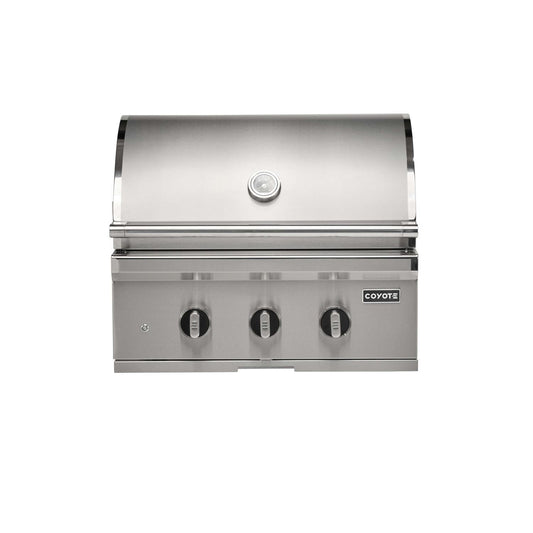 Coyote SL-Series 30-in 2-Burner  Built-In Natural Gas Grill w/ Sear Burner, Rotisserie, & Safety Valve -  C3SL30NG - Image 1